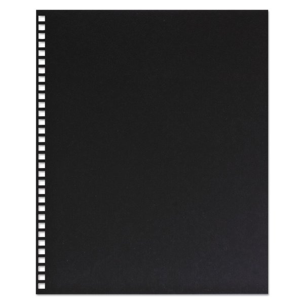 Swingline Gbc Pre Punched Cover, 11x8.5, Black, PK25 2514478